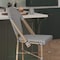Flash Furniture Marseille Stackable IndoorOutdoor French Bistro 26 Counter Height Stool, BlackWht and Lght Bamboo SDA-AD642107-CS-BLKWH-LTNAT-GG - alternate 2